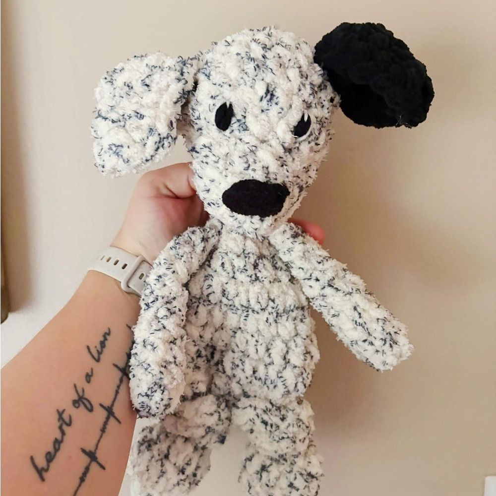 Hand crocheted dog Kozy  - Black and White